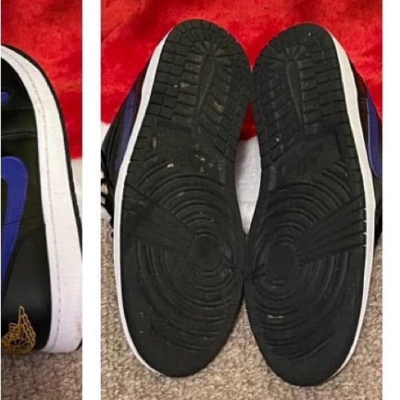 Air Jordan 1 low purple and yellow - size 11 - Picture 3 of 4